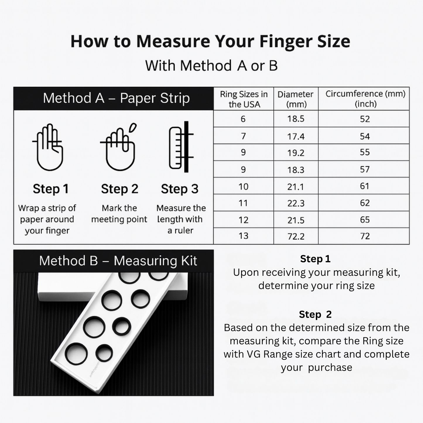 VG Ring Sizing Kit